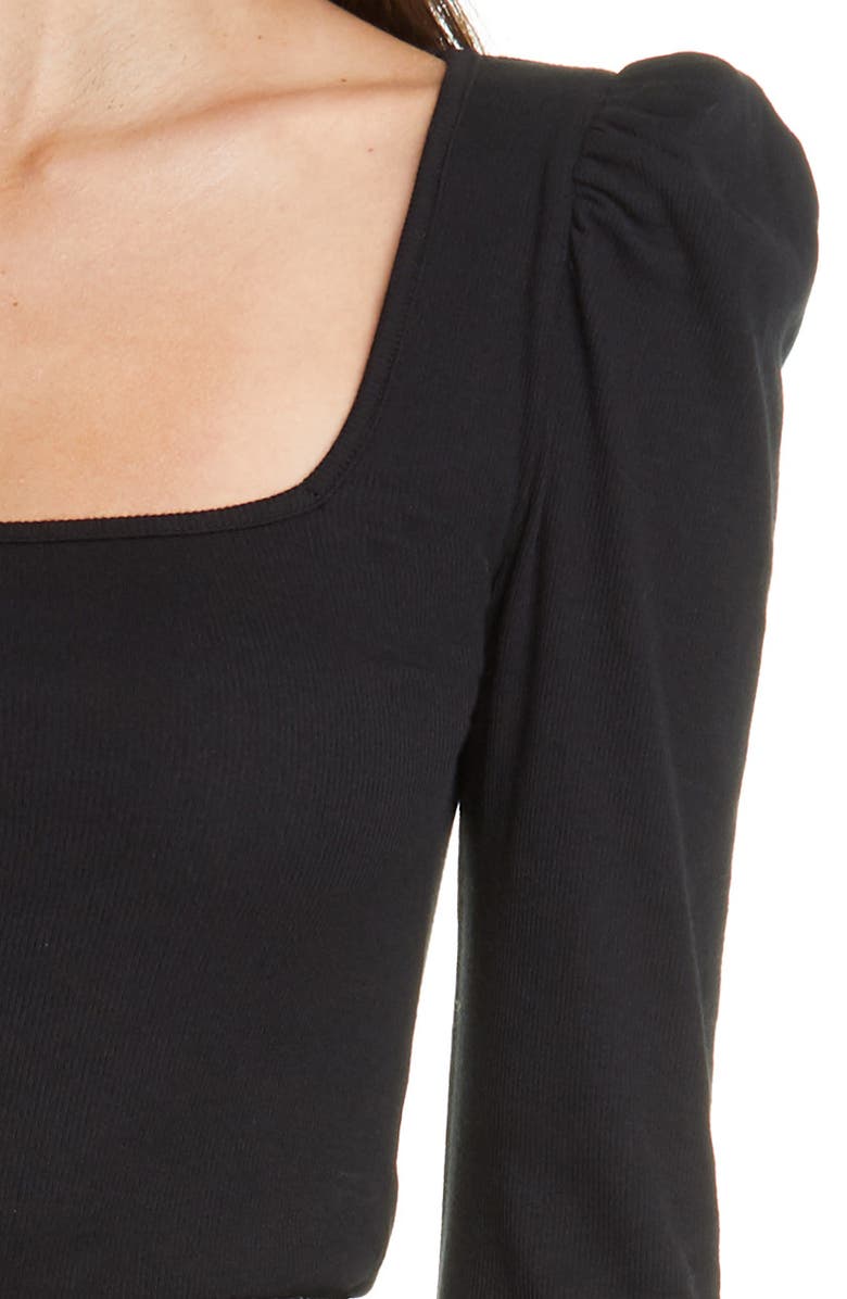 ba&sh Olympe Puff Shoulder Top, Alternate, color, 