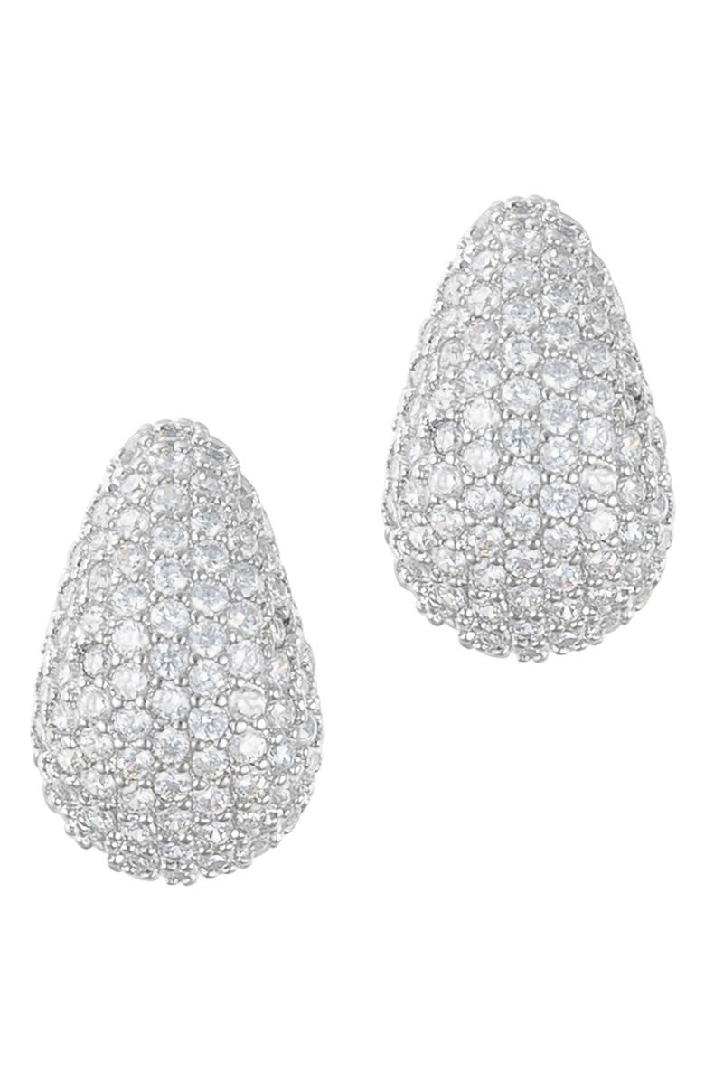 Adornia Pavé Teardrop Earrings, Alternate, color,
