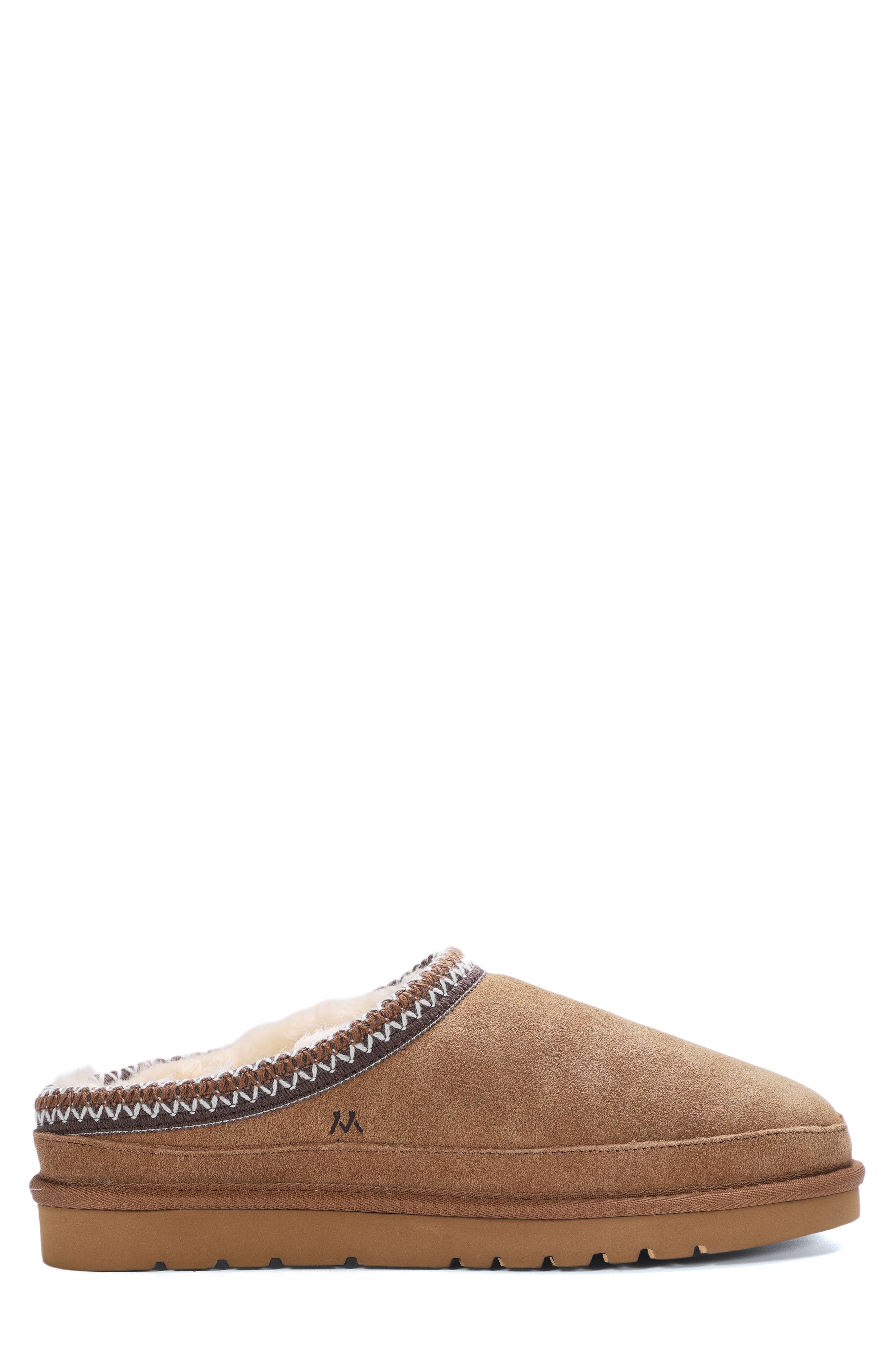 Jaden Faux Shearling Lined Slipper, Alternate, color, CHESTNUT