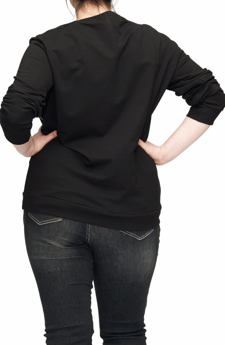 Universal Standard Meridian Zip Front Sweatshirt, Alternate, color,