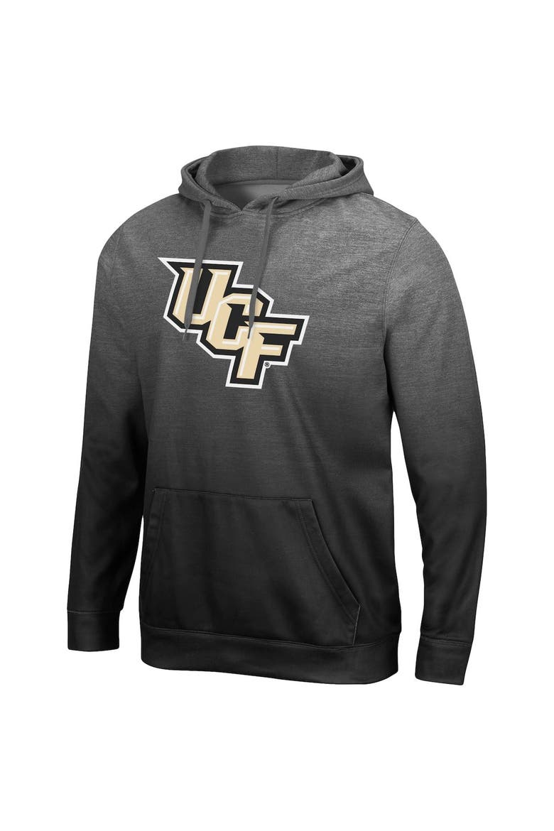 Men's Colosseum Heathered Gray UCF Knights Gradient Pullover Hoodie, Alternate, color, Heather Gray
