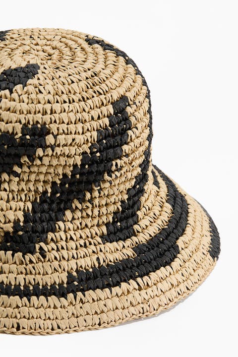 Handmade Straw Bucket Hat