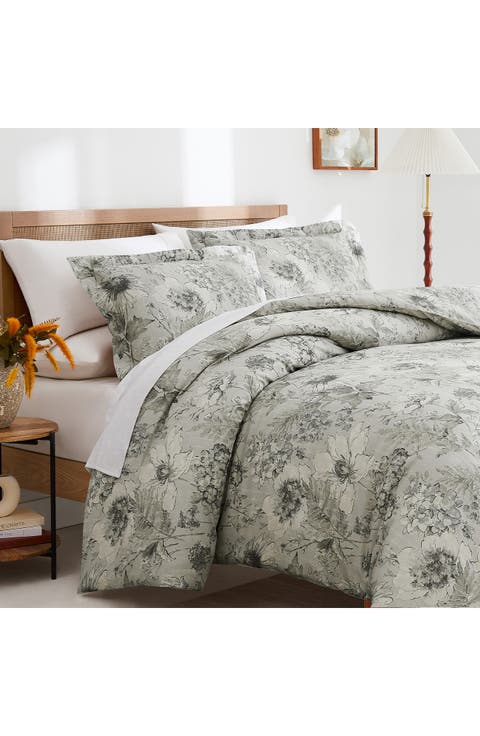 Skye Collection 3-Piece Cotton Duvet Set