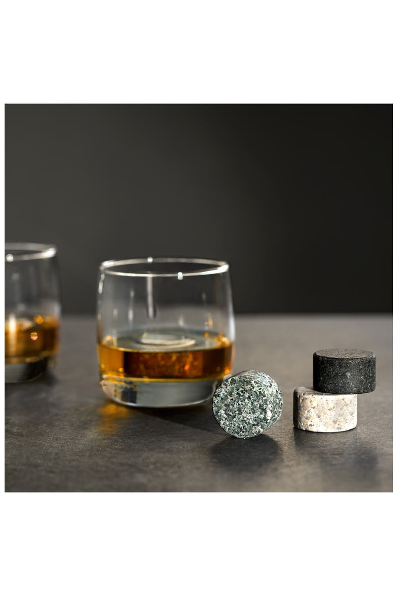 Glacier Rocks Multi-Color Granite Stones Set of 4, Alternate, color, MULTI