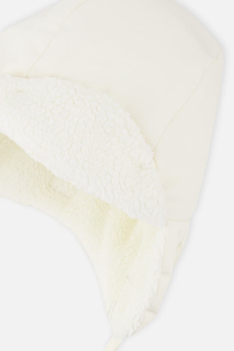 Lined Faux Fur Ear Flap Chapka with Button Chin Strap, Alternate, color, Off-White
