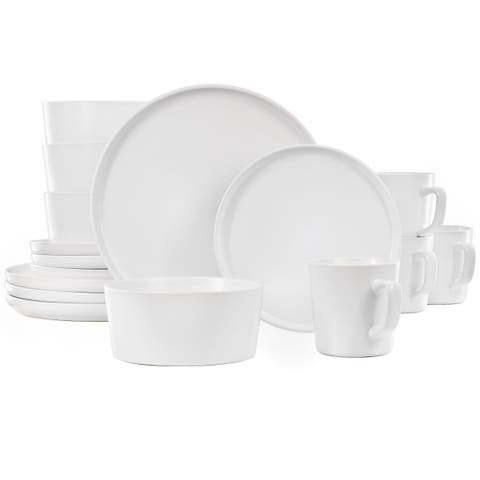 Luxmatte White 16 Piece Dinnerware Set
