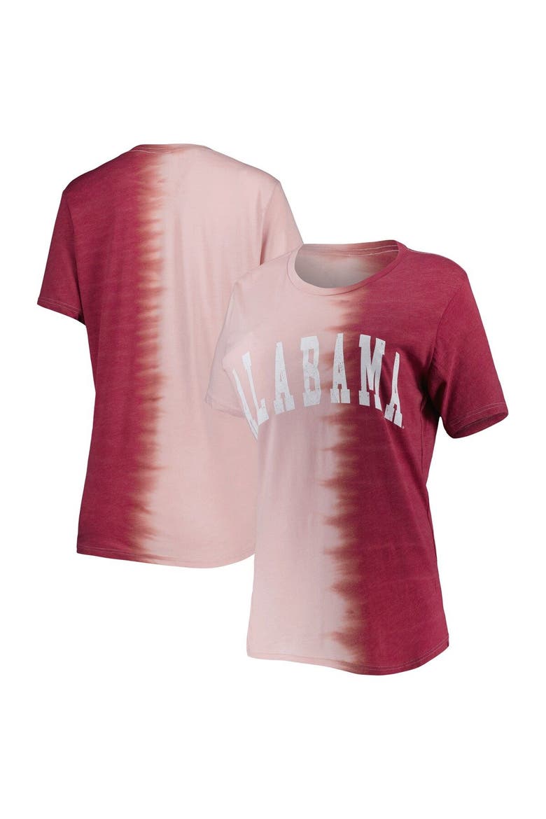 Women's Gameday Couture Crimson Alabama Crimson Tide Find Your Groove Split-Dye T-Shirt, Main, color, Crimson
