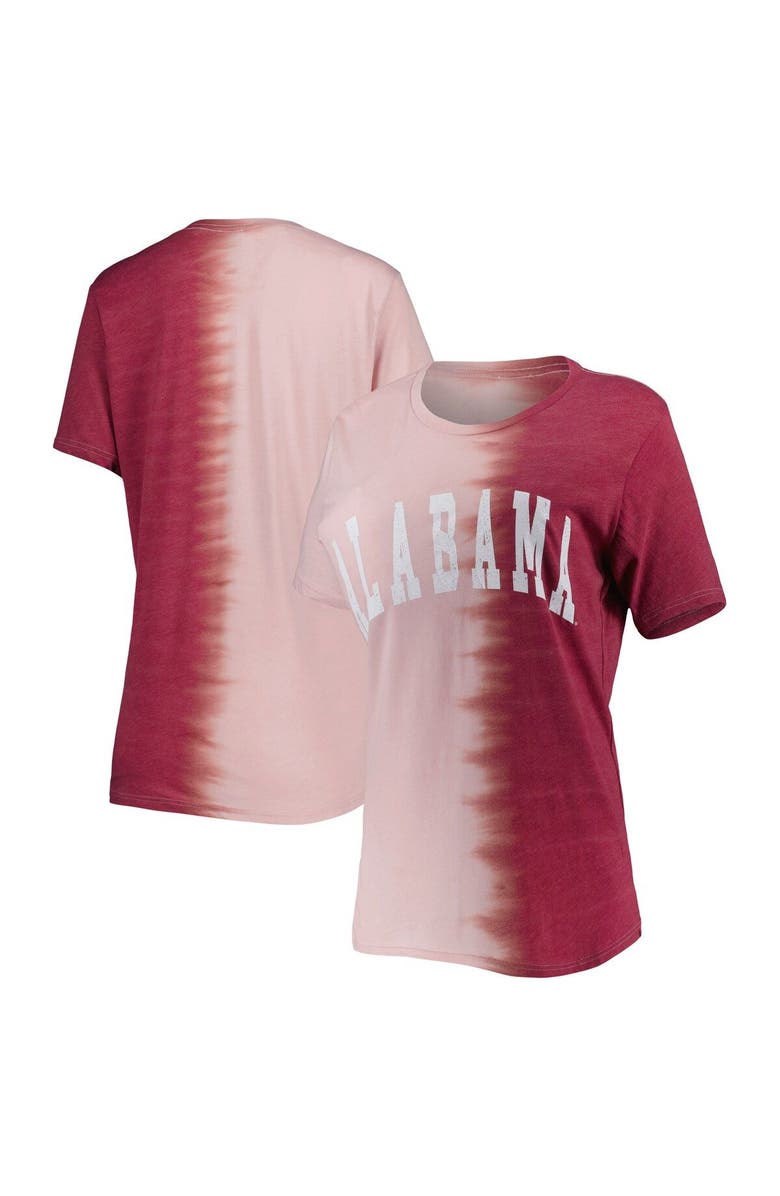 GAMEDAY COUTURE Women's Gameday Couture Crimson Alabama Crimson Tide Find Your Groove Split-Dye T-Shirt, Main, color, Crimson
