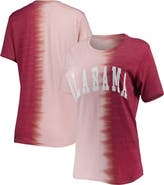 GAMEDAY COUTURE Women's Gameday Couture Crimson Alabama Crimson Tide Find Your Groove Split-Dye T-Shirt