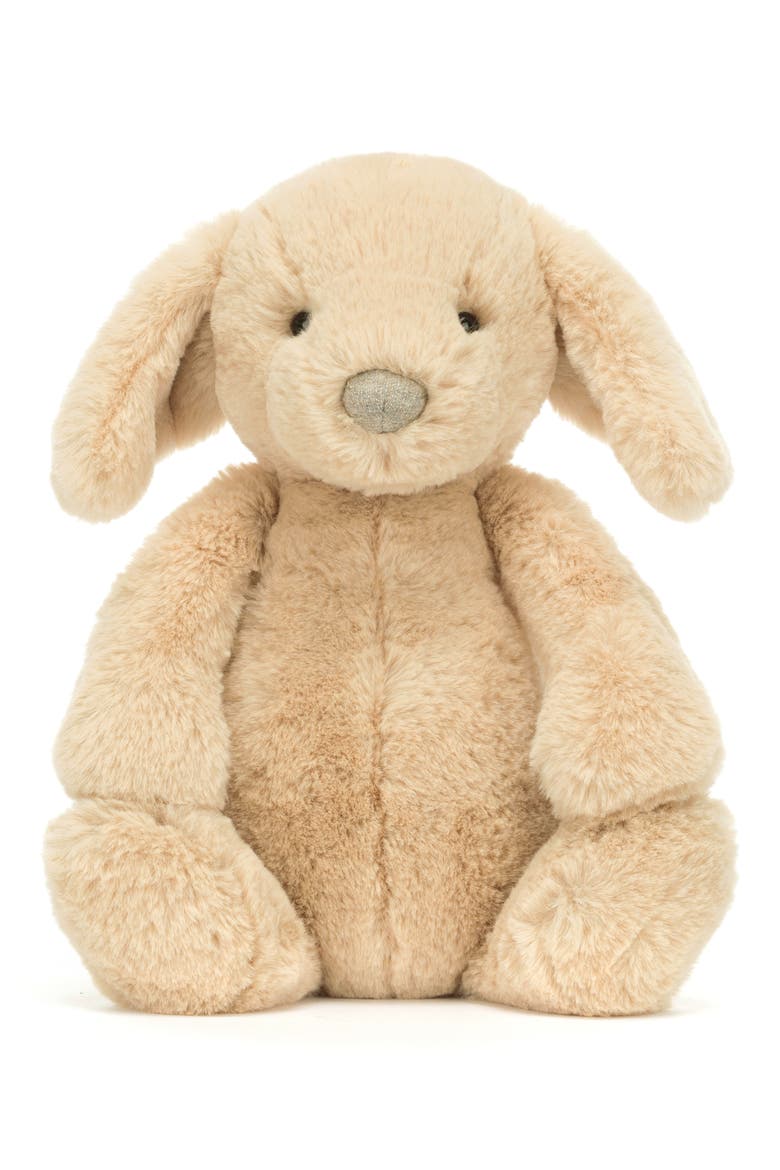 Bashful Luxe Puppy Orlando Stuffed Animal, Alternate, color, BROWN