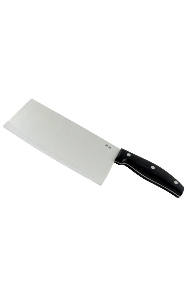 OSTER Granger 7 in. Fine Edge Stainless Steel Blade Cleaver, Alternate, color, Silver