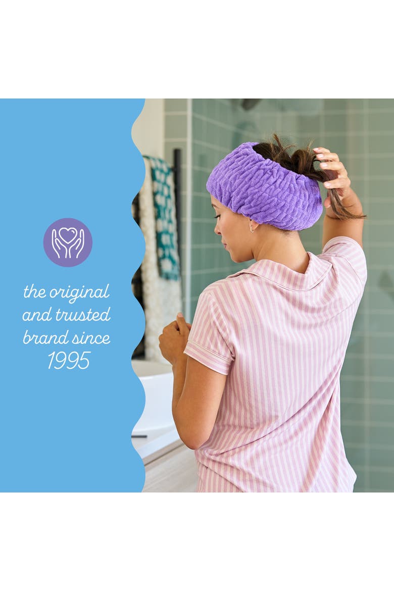 4 Pack Turbie Band Microfiber Spa Headbands, Alternate, color, Pink