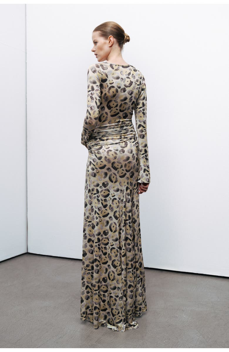 Nocturne Twist Detail Maxi Dress, Alternate, color, 