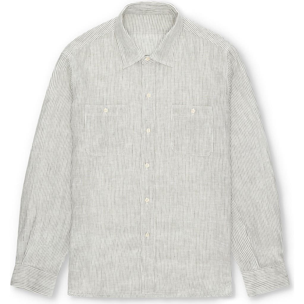 Fortela Work Cotton Ribbed Shirt In Multi