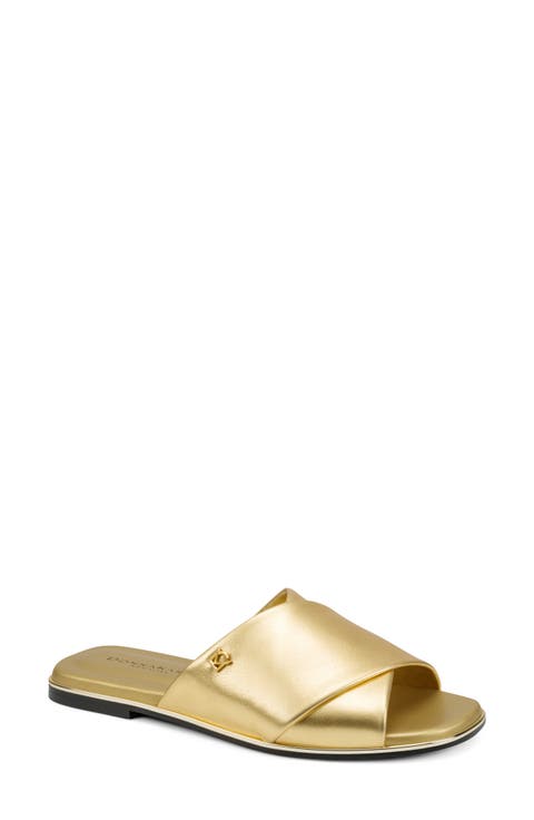 Harriet Metallic Slide Sandal