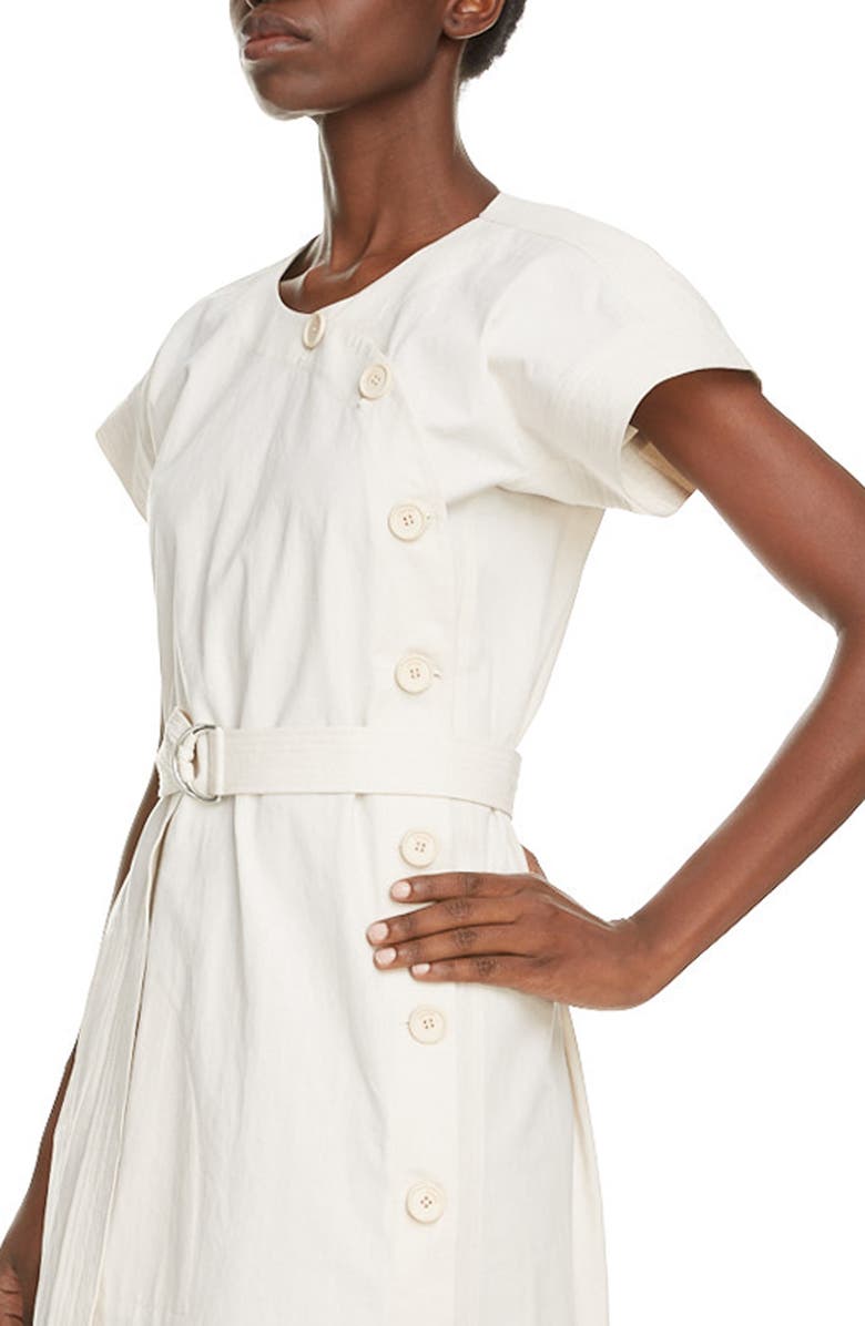 KENZO Belted Cotton Dress, Alternate, color, 