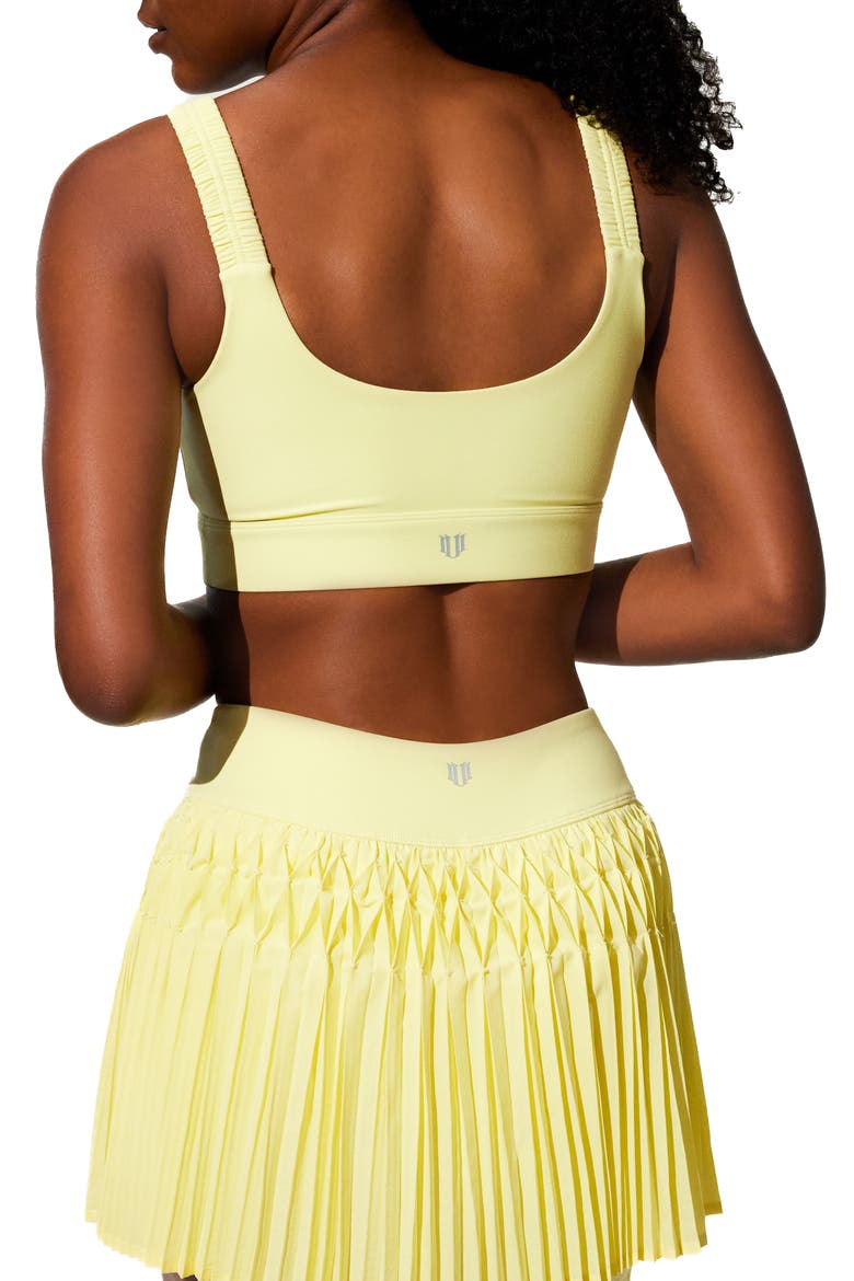 Kudos Sports Bra, Alternate, color, LEMON