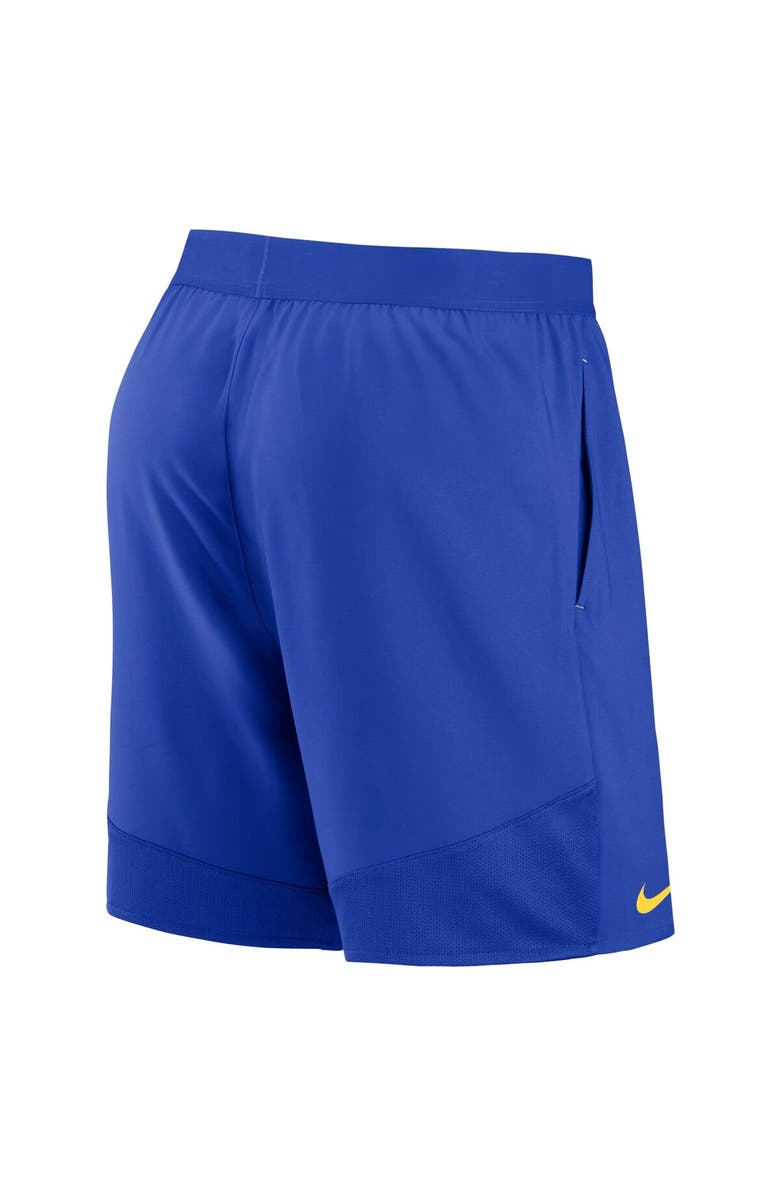 Nike Men's Nike Royal Los Angeles Rams Stretch Woven Shorts, Alternate, color, 