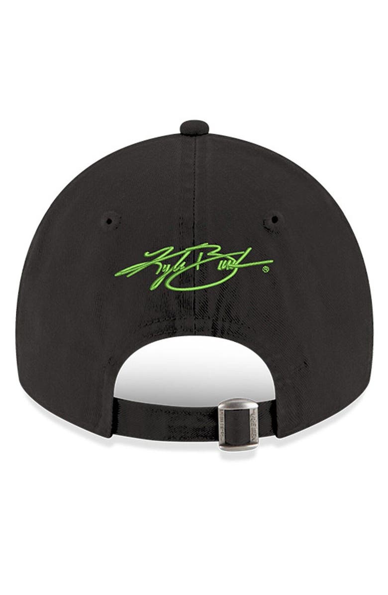 New Era Men's New Era Black Kyle Busch Enzyme Washed 9TWENTY Adjustable Hat, Alternate, color, 