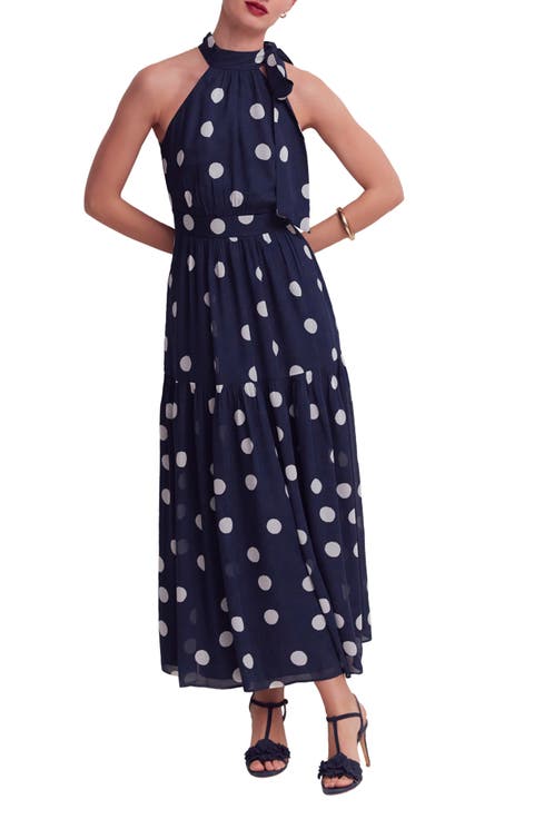 Roisin Tie Neck Maxi Dress