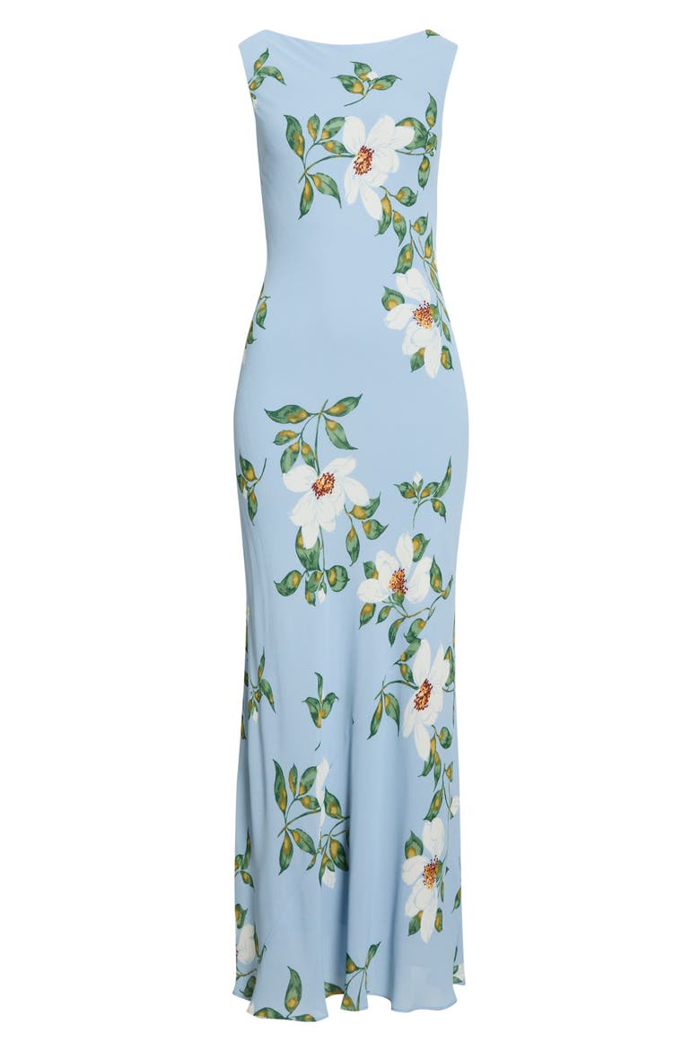 Prescott Floral Mermaid Dress, Alternate, color, LOUISIANA