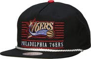 Mitchell & Ness Men's Mitchell & Ness Black Philadelphia 76ers Ascend Deadstock Snapback Hat