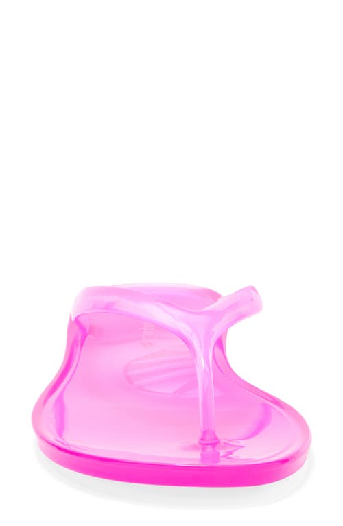 Jeffrey Campbell Beach Day Jelly Flip Flop In Magenta