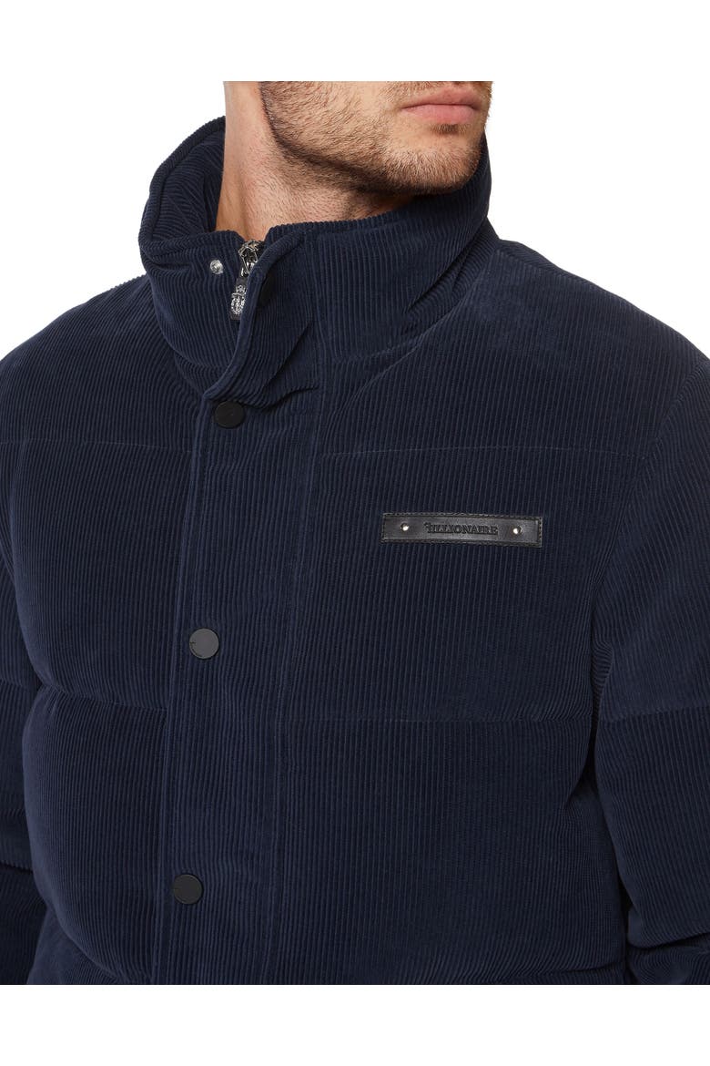Velvet Down Jacket Men, Alternate, color, navy