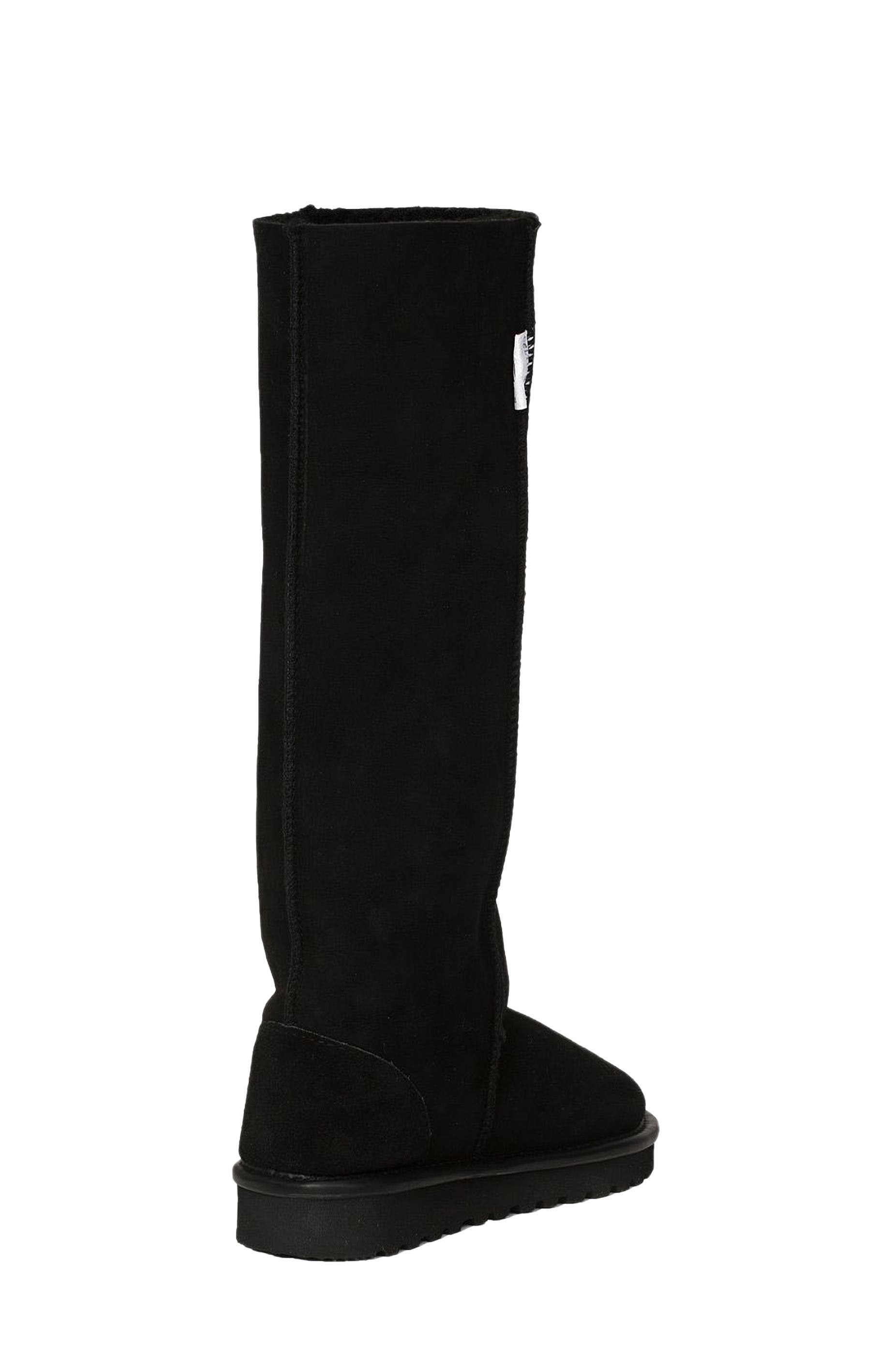 Celtic & Co. Celt Shearling Knee Boot, Alternate, color, Black