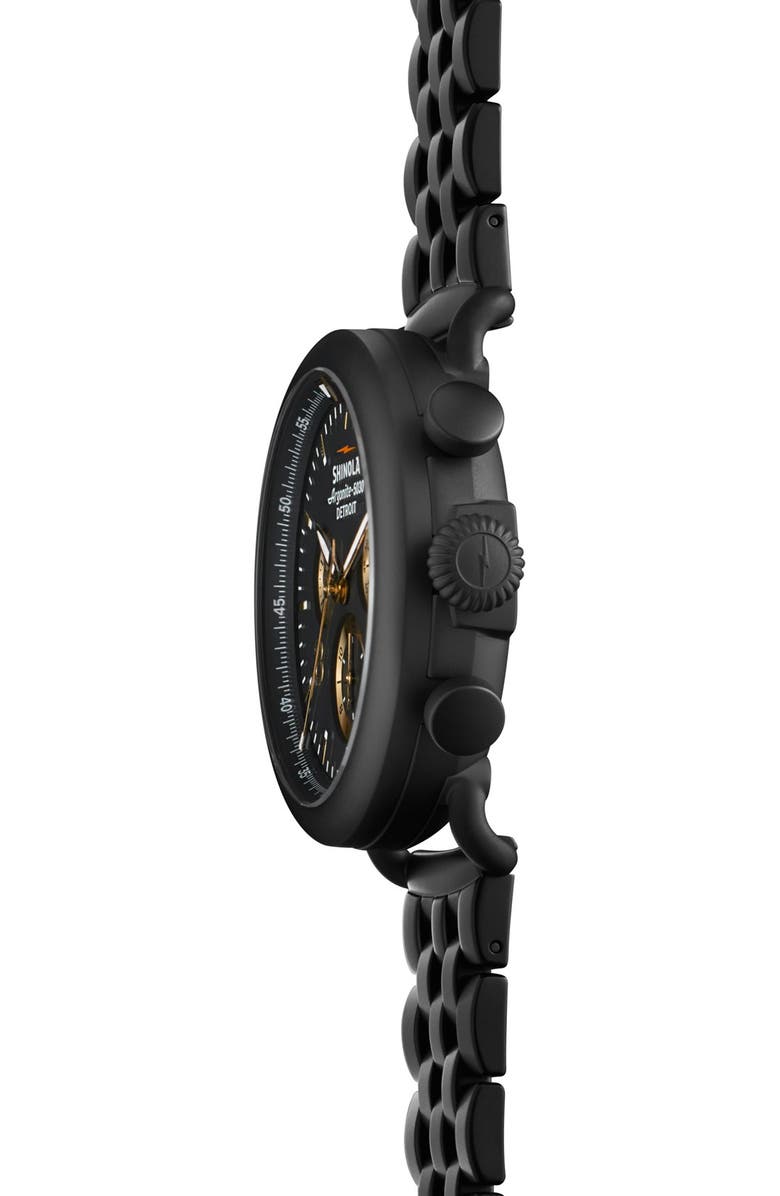 Shinola 'The Runwell Contrast Chrono' Bracelet Watch, 41mm, Alternate, color,