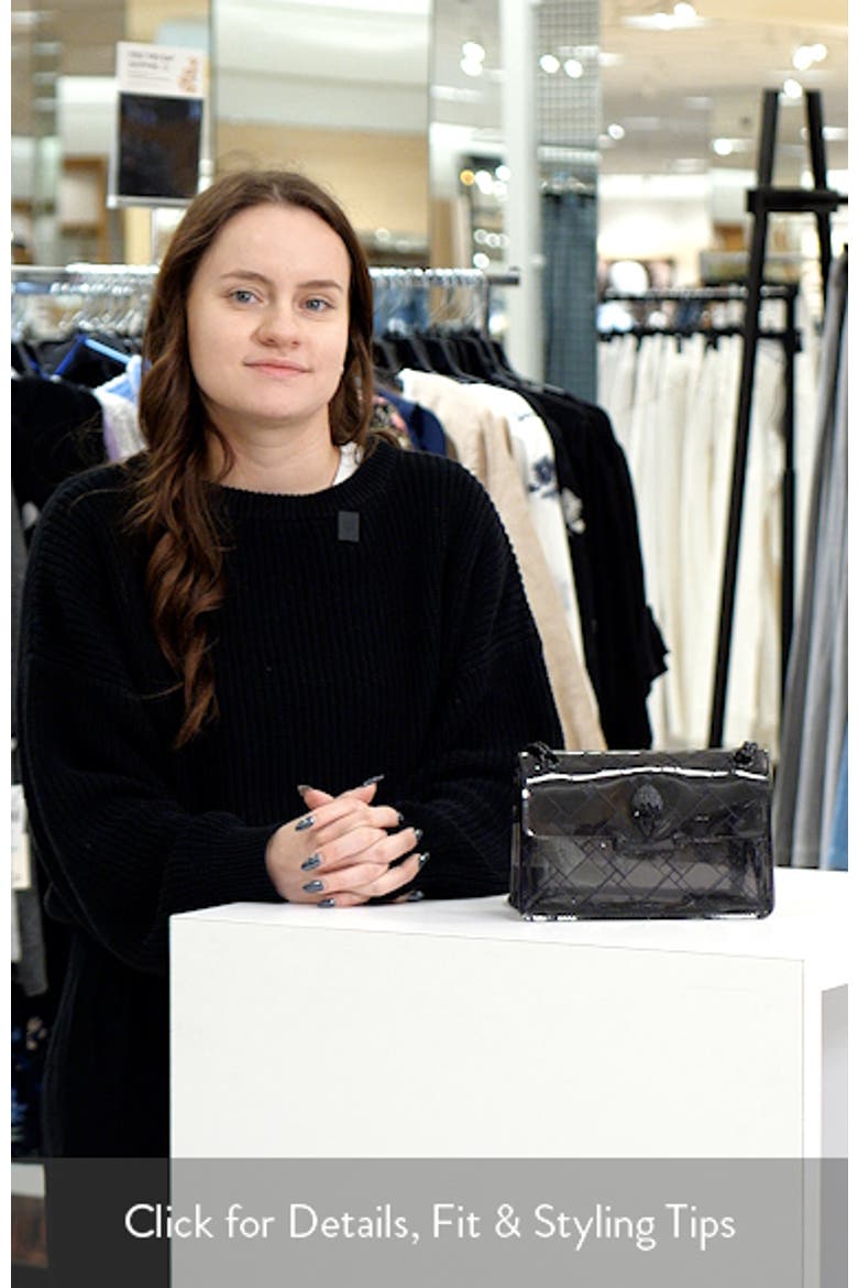 Mini Kensington Drench Vinyl Convertible Clear Crossbody Bag video