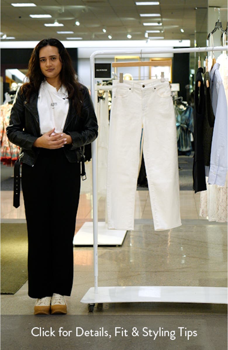 High Waist Straight Leg Jeans, sales video thumbnail