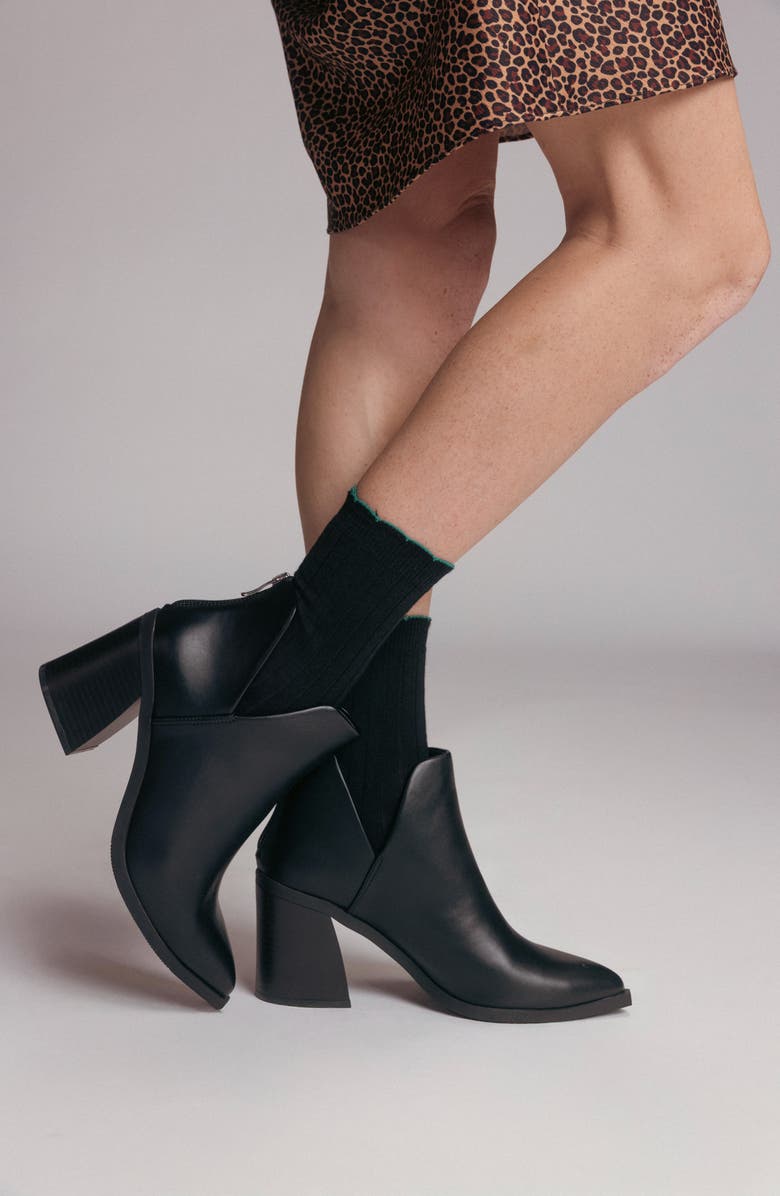 K Bell Socks Assorted 2-Pack Scalloped Rib Crew Socks, Alternate, color, Red