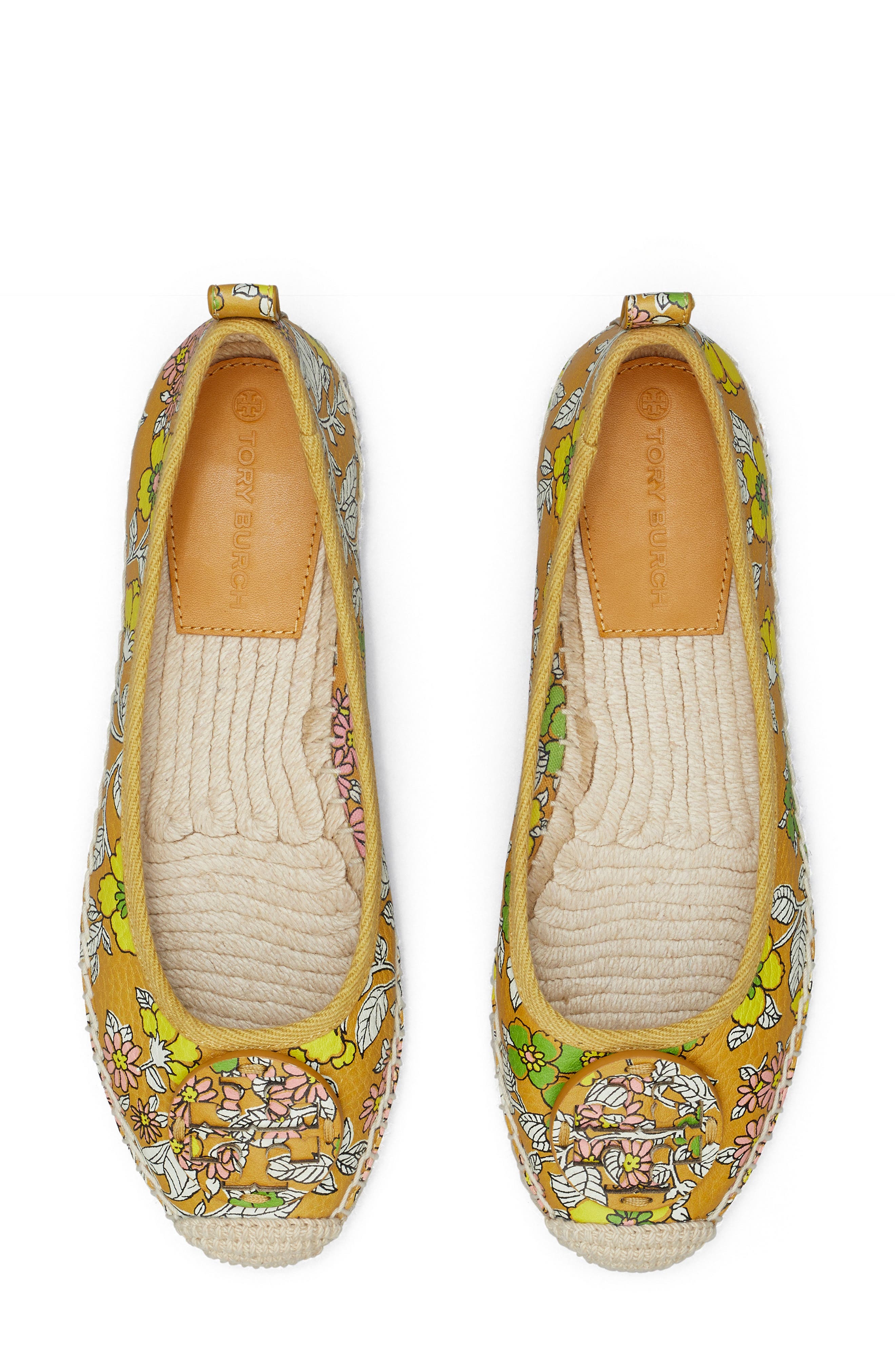 Minnie Ballet Espadrille, Alternate, color, RUST WALLPAPER FLORAL