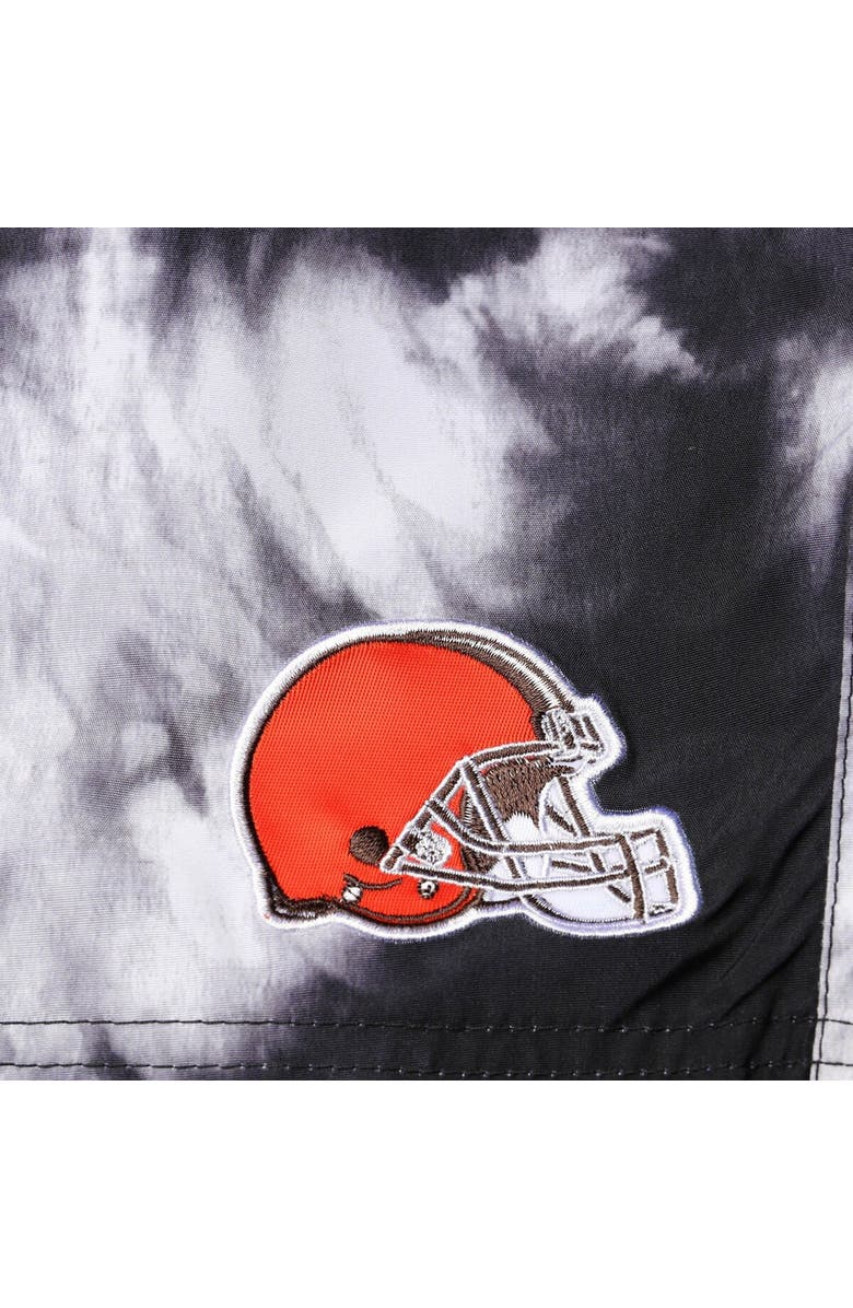 G-III SPORTS BY CARL BANKS Men's G-III Sports by Carl Banks Black Cleveland Browns Splash Volley Swim Shorts, Alternate, color, Black