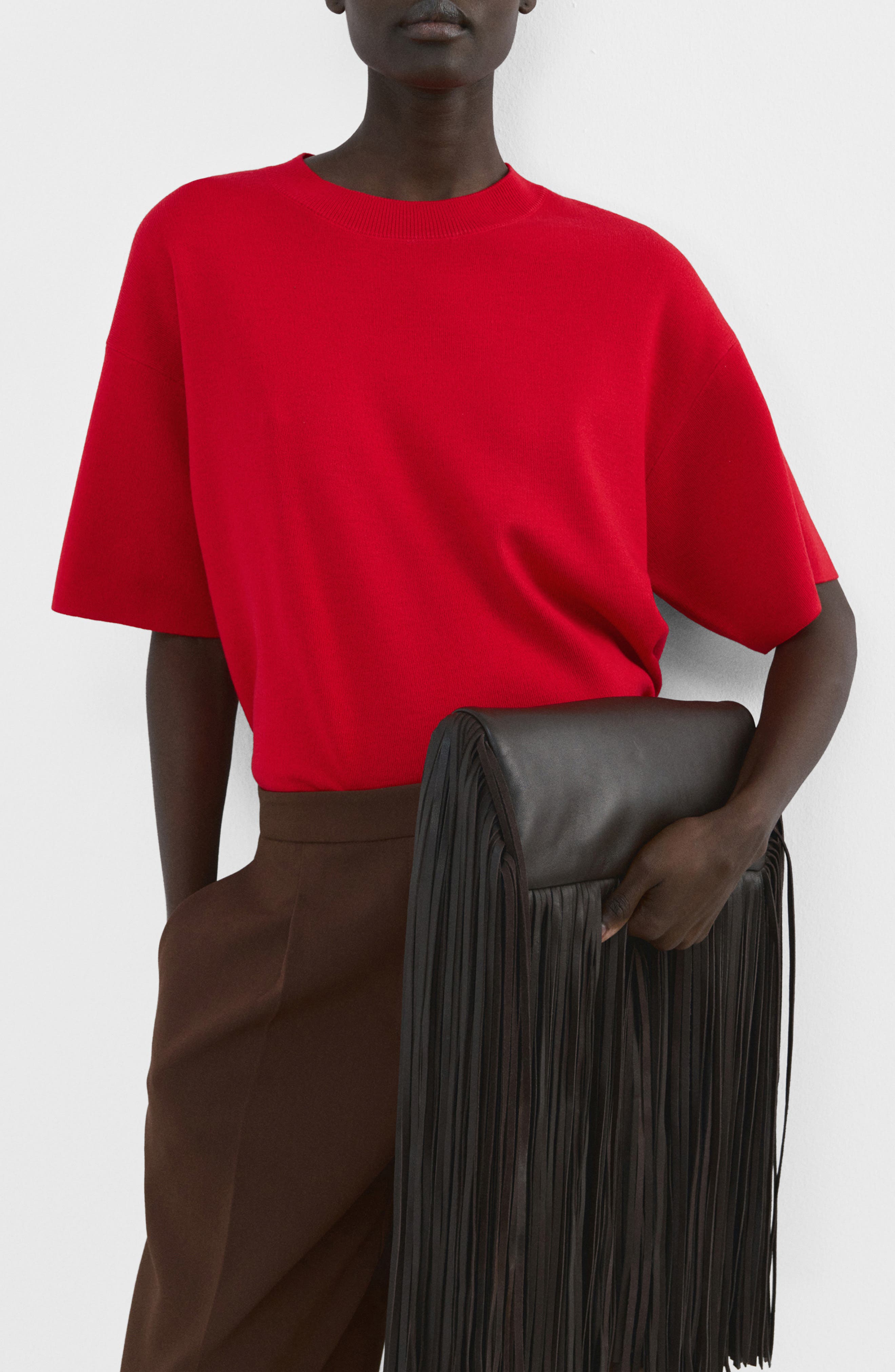 Oversize Short Sleeve Sweater - image 3