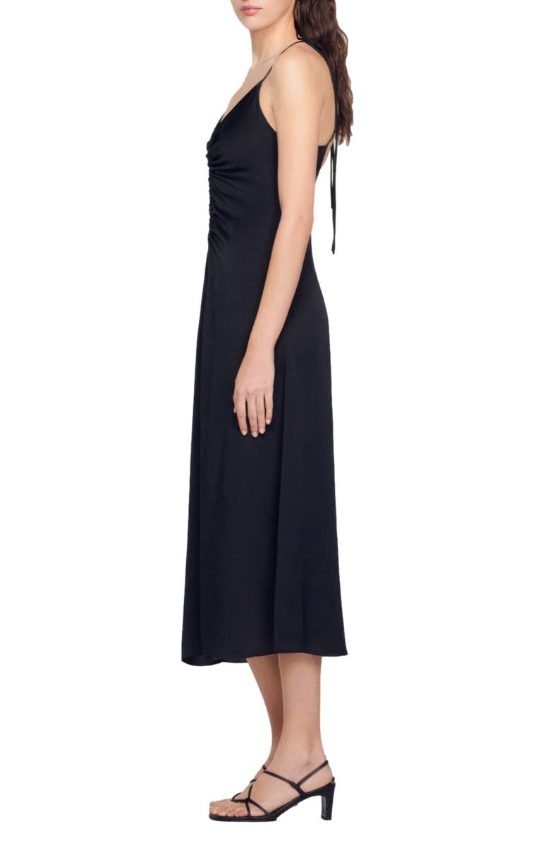 SANDRO Praline V-Neck Dress, Alternate, color, 