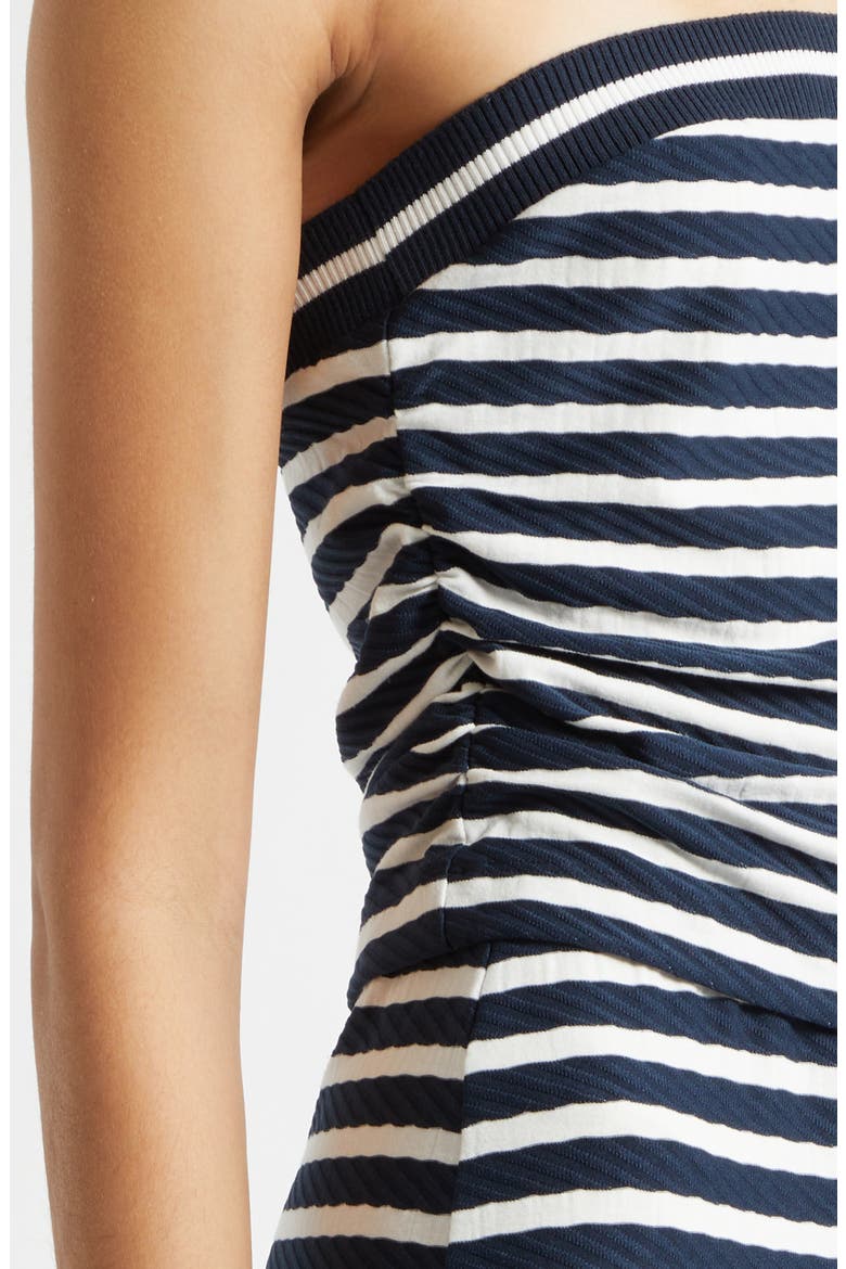 Raya Stripe Strapless Top, Alternate, color, NAVY STRIPE
