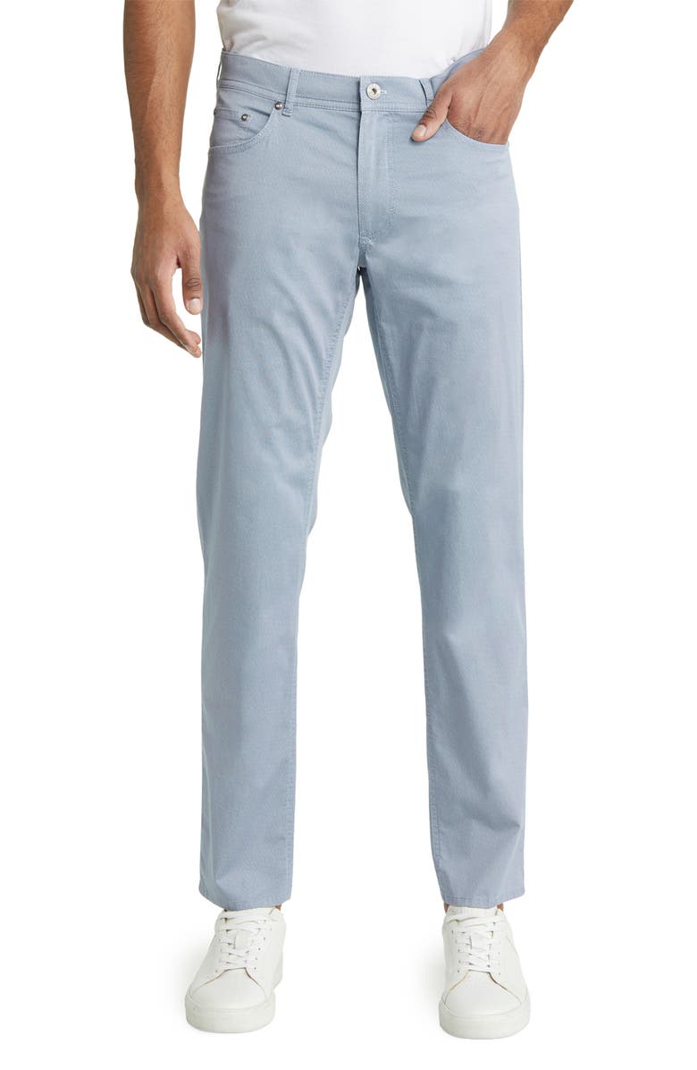 Brax Cooper Microprint Ultralight Five-Pocket Pants, Main, color, Anchor