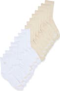 Hurley 8-Pack Terry Quarter Cut Socks
