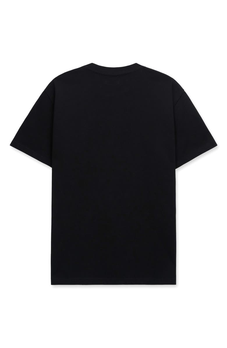RtA Rico Cotton T-Shirt, Alternate, color, Black Collar Logo