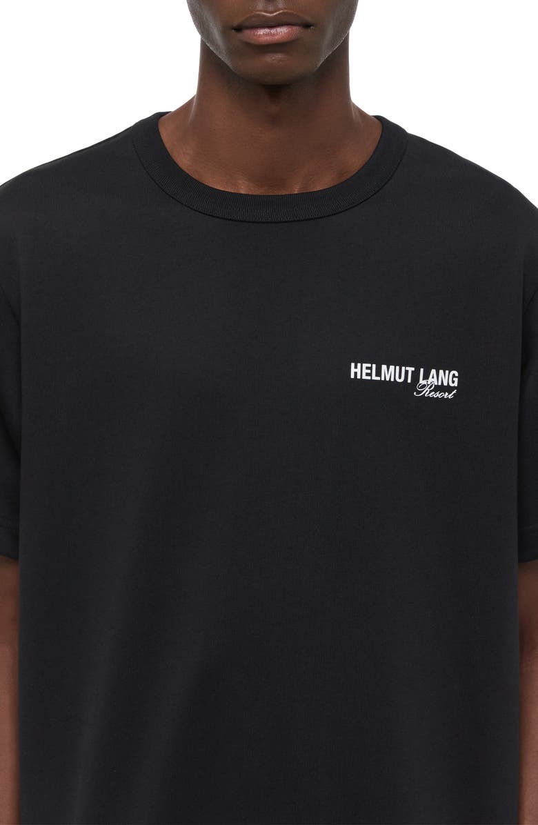 Helmut Lang Ski Map Graphic T-Shirt, Alternate, color, Black