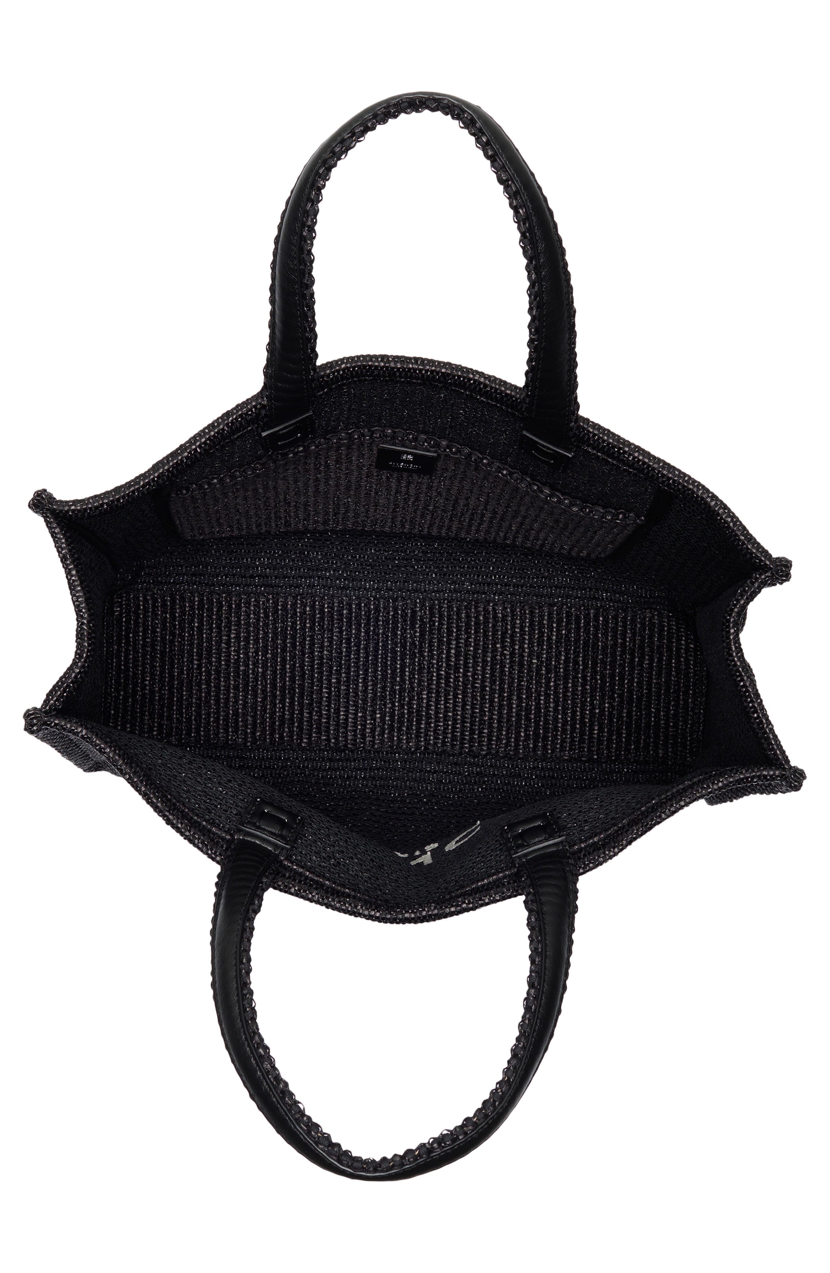 Givenchy Logo Raffia Tote, Alternate, color, 