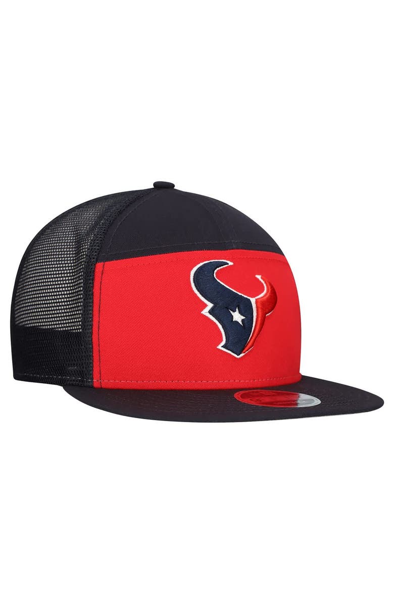 New Era Men's New Era Red/Navy Houston Texans Outdoor Split Panel 9FIFTY Snapback Hat, Alternate, color, Red