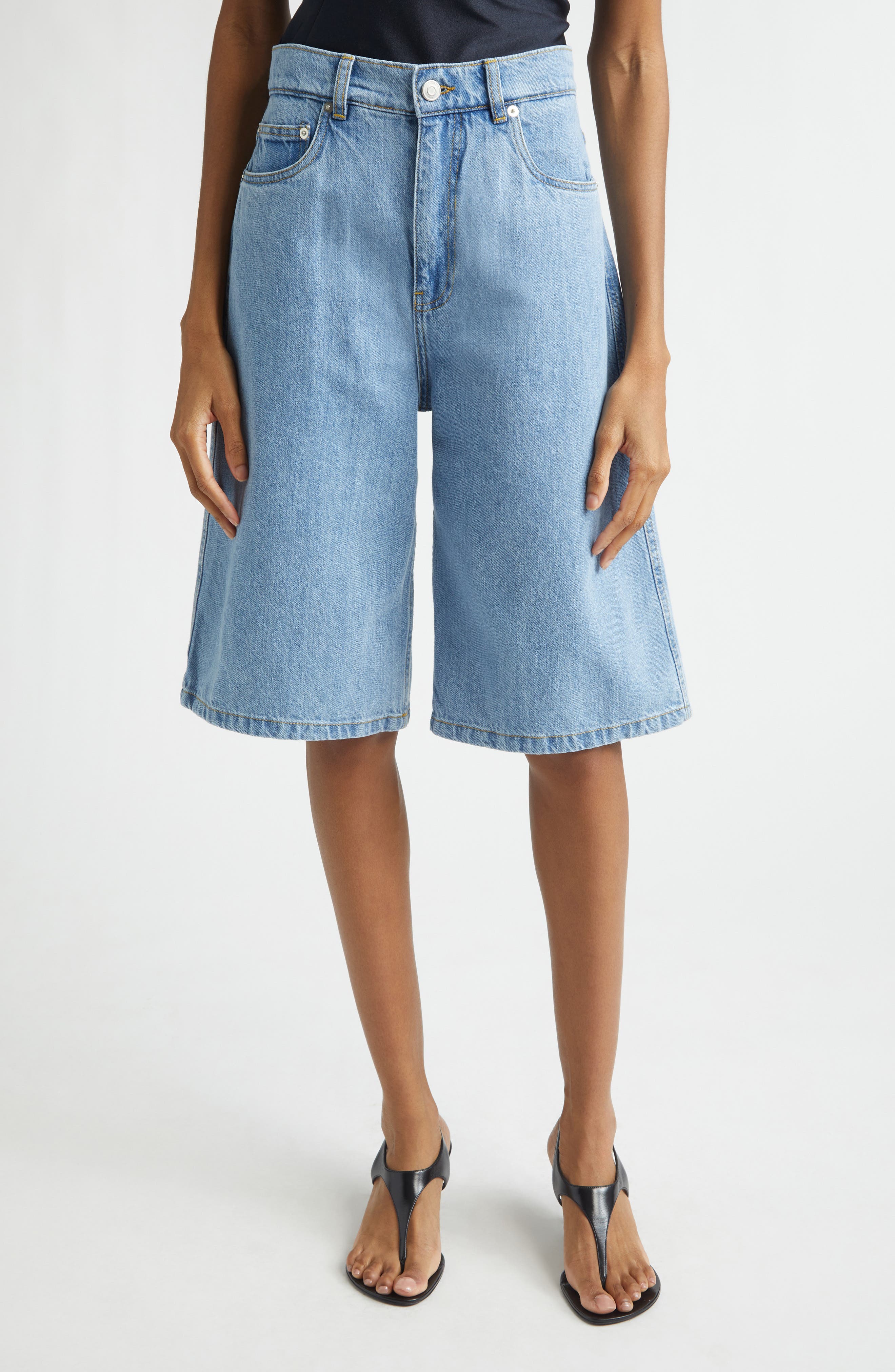 Denim Bermuda Shorts