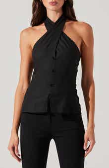ASTR the Label Yaritza Halter Neck Vest Top