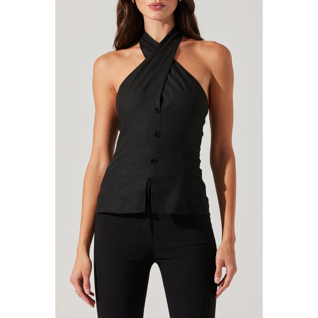 Astr The Label Yaritza Halter Neck Vest Top
