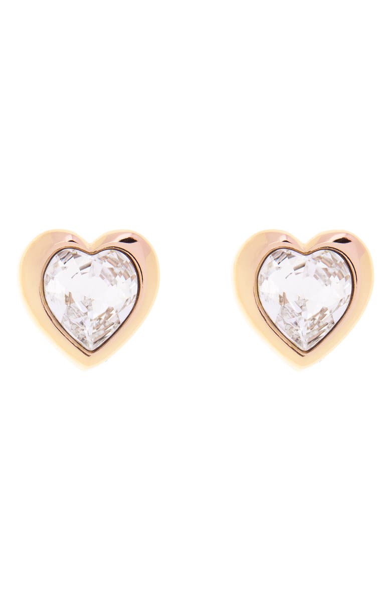 Ted Baker London Han Crystal Heart Stud Earrings, Main, color, 