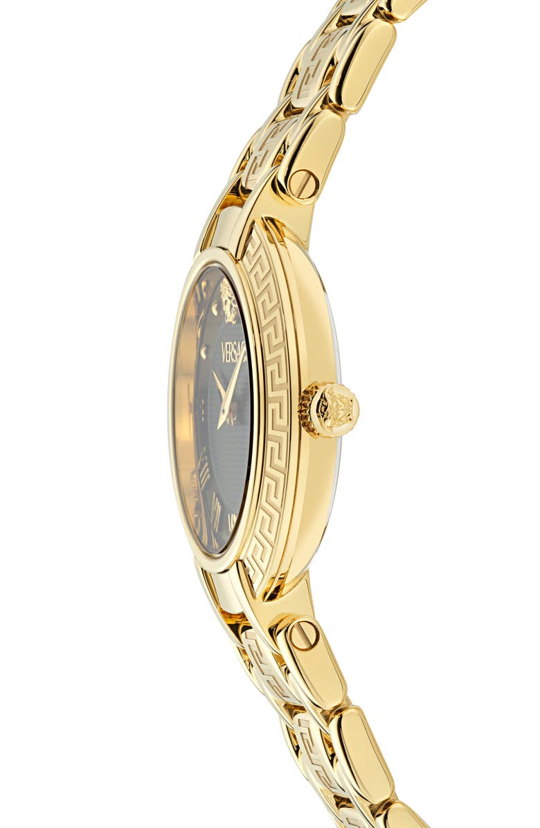 Versace Antlia Bracelet Watch, 34mm, Alternate, color, Ip Yellow Gold