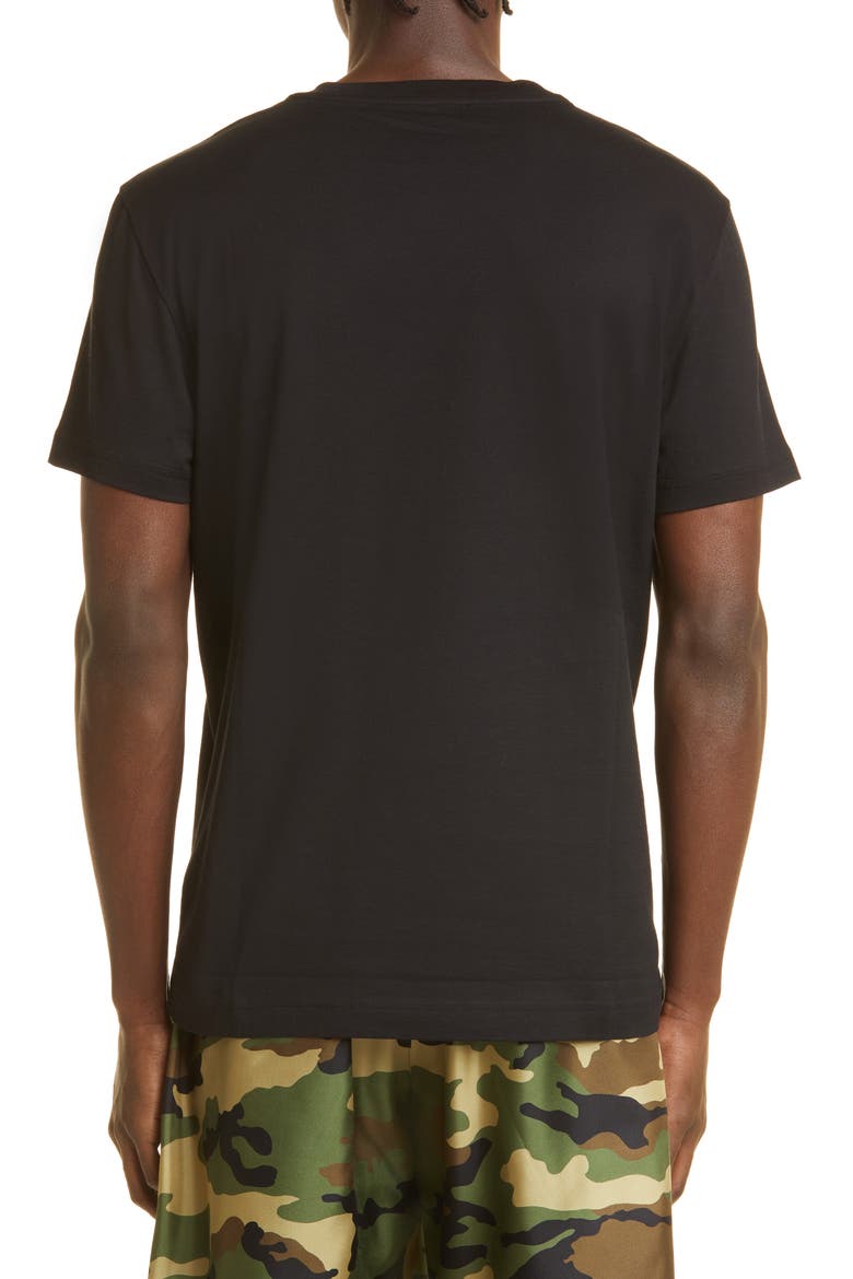 Men's DG Embroidered T-Shirt, Alternate, color, NERO